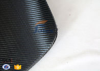 Anti Corrosion Black Silver Coated Glass Fibre Fabric with E / C Fiberglass Yarn