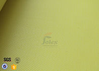 Yellow PU Coated Fiberglass Fabric 3732 Fireproof Welding Protection Blanket