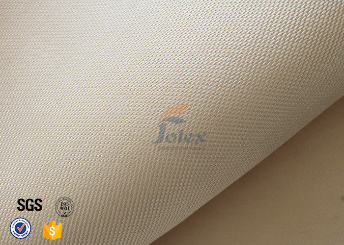 800℃ Thermal Insulation Materials / 600g 0.7mm High Silica Cloth Light Brown Color