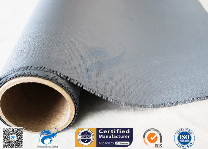 Satin Weave Abrasion Resistant 0.45mm 40/40g Silicone Coated Fiberglass Fabric