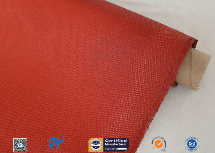 E Glass Silicone Coated Fiberglass Cloth 260℃ Heat Resistant 8HS 1550mm Width