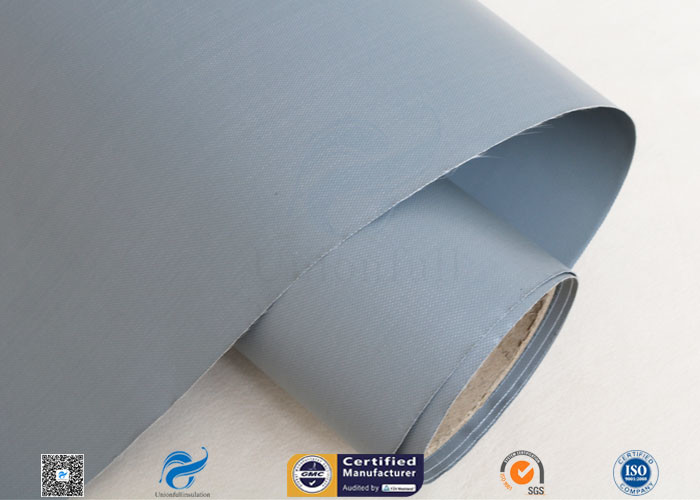0.28mm Grey PVC Coated Fiberglass Clothing Plain Weave For Fireproof Tent