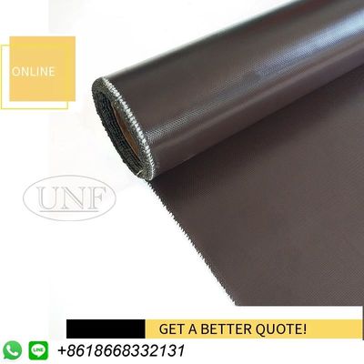 0.18mm Satin Rubber Coated Fiberglass Fabric 2m Flame Resistance