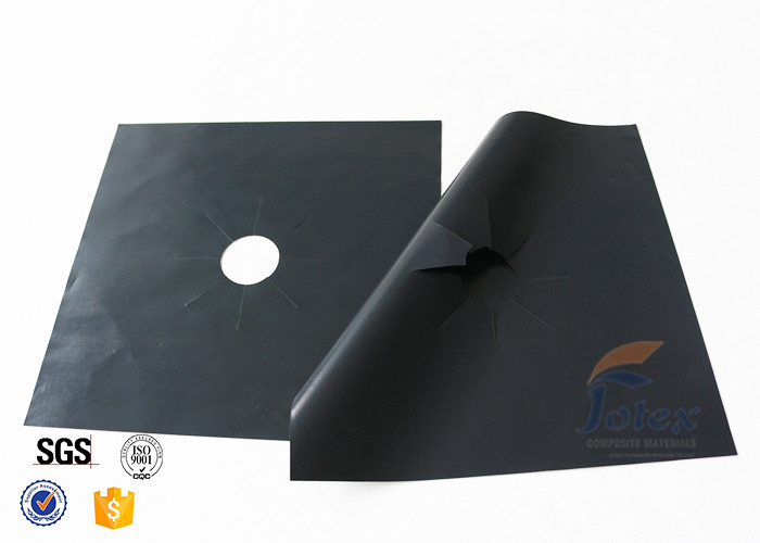 PTFE Coated Fiberglass Fabric Gas Stove Burner Liners 10.6” X 10.6” 4 PCS