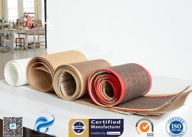 560 gsm 4x4mm powlekane PTFE z włókna szklanego, otwarta siatka dla przenośnika taśmowego Tortilla